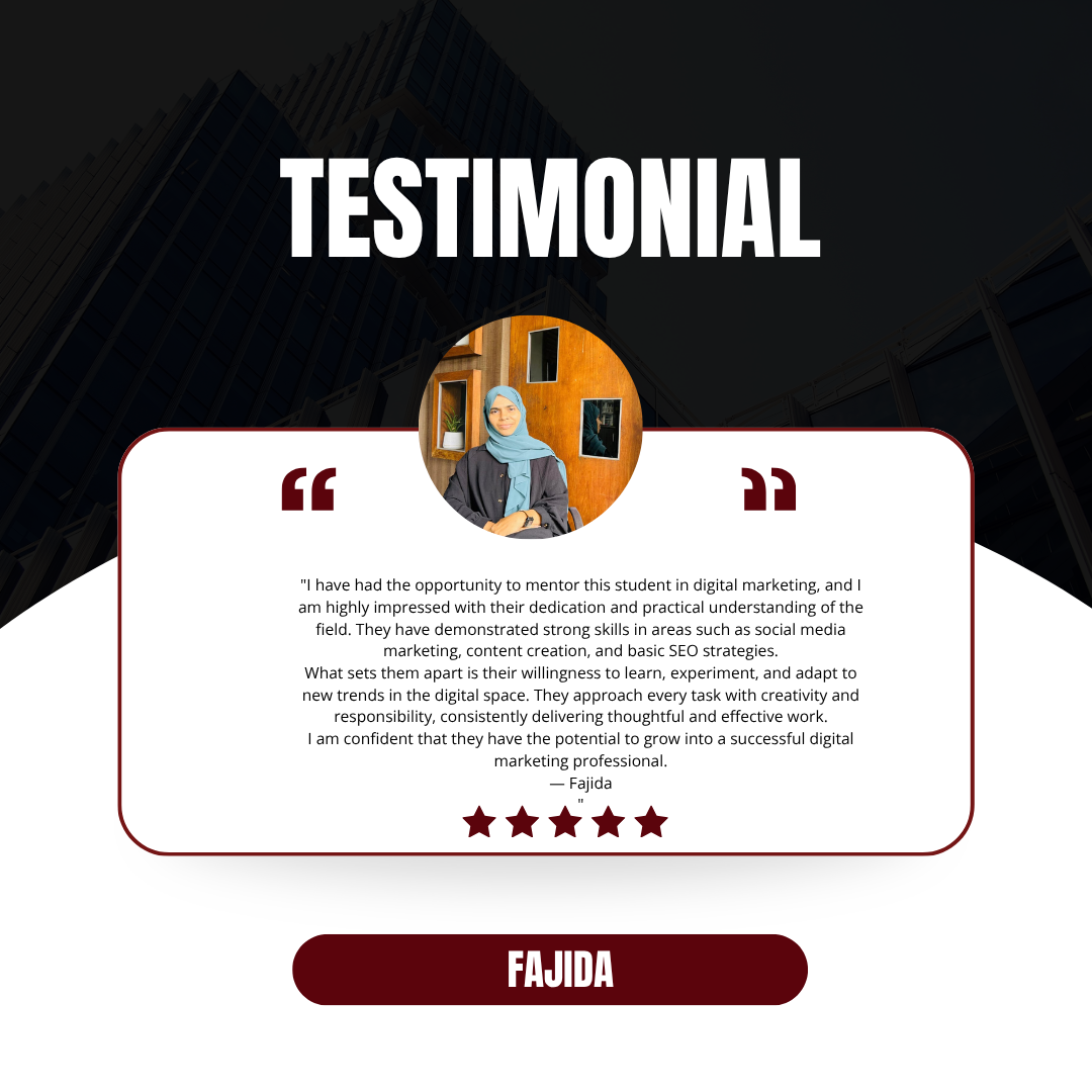 White and Red Modern Testimonial Instagram Post